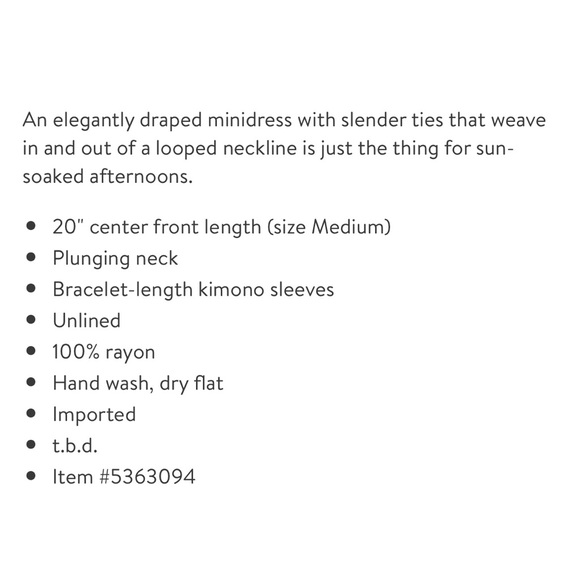 NWT Free People Monarch Cold Shoulder Minidress - Picture 6 of 7